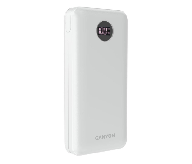 CANYON PB-2002 LED 20000 mAh PD 20W QC 3.0 Biały CNE-CPB2002W - 1261516 - zdjęcie 2